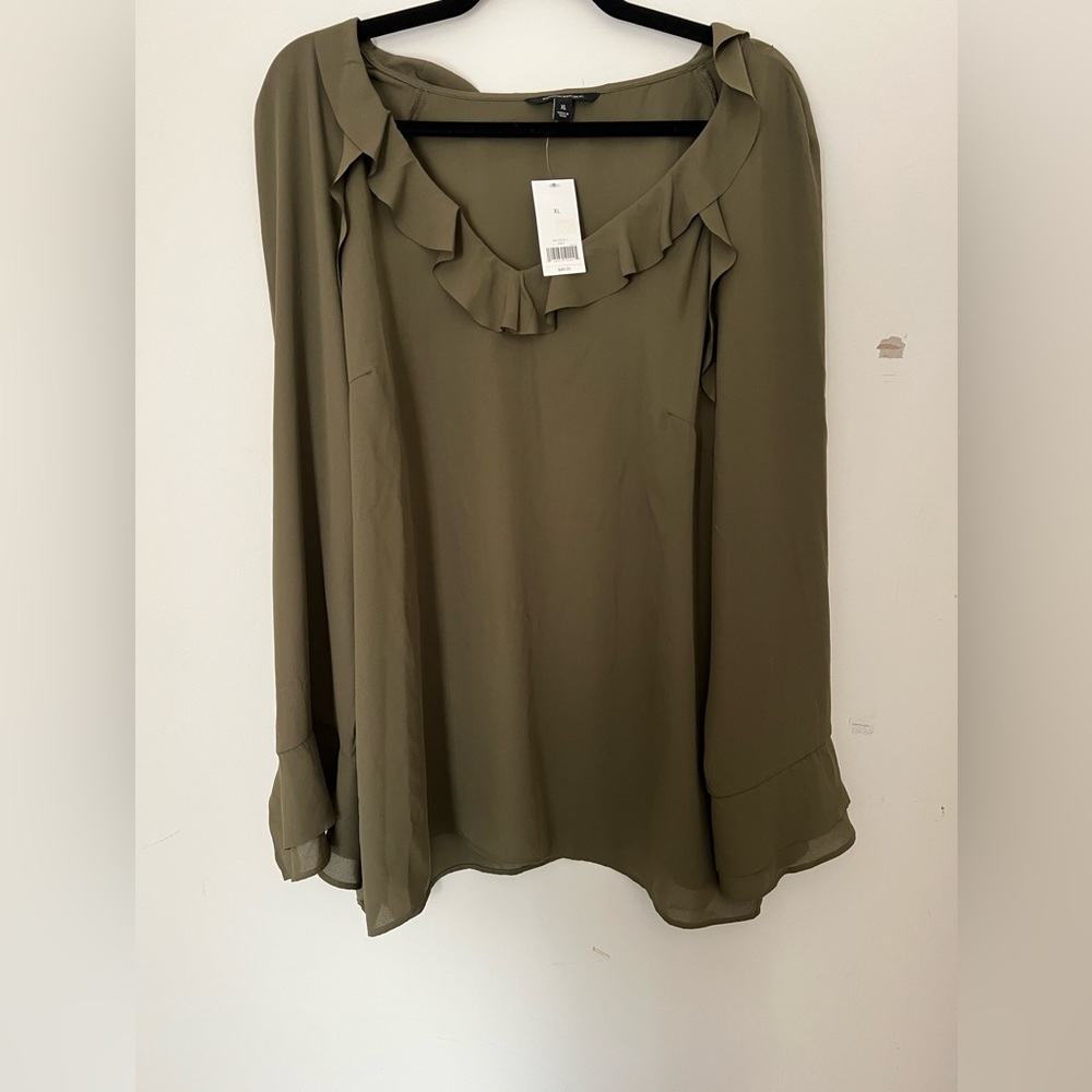 NWT Olive Green Banana Republic Blouse